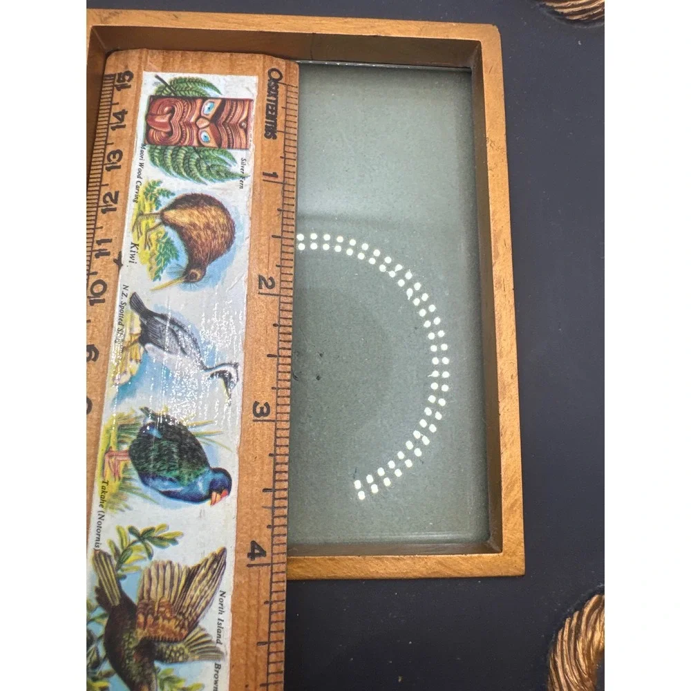 Black and Gold Regency Style Square Picture Frame with Rope Wreath Accents 4x4